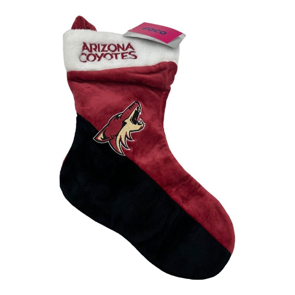 Arizona Coyotes NHL Christmas Stocking Holiday 17" FOCO Brand NWT